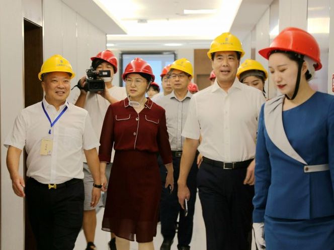 长沙县县长视察25万方城市综合体世景国际广场